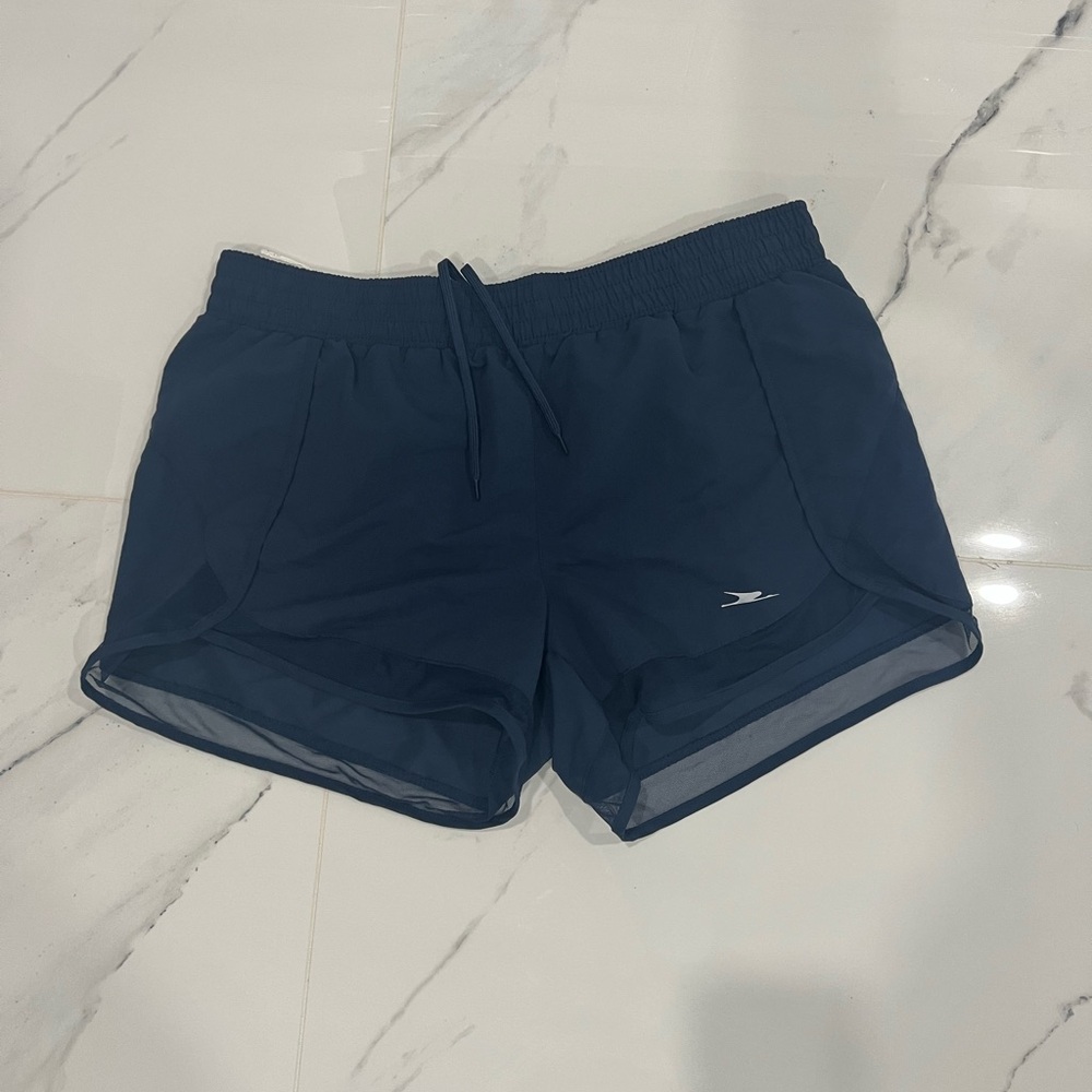Paper Crane Blue Athletic Shorts Relaxed Fit